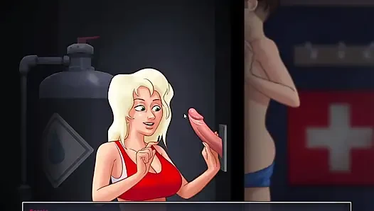 Meine stiefschwester cassie bläst mich aus einem gloryhole in Summertime saga xxx