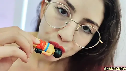 Fetish Playmobil Figurine Uvula Eaten by Giantess