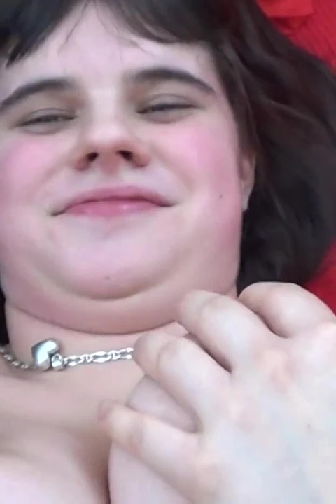 Chubby super horny babe fuck stranger extremely hard to cum on her ass