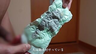 noszenie japońskiego używanego podpaski i spermy z nim