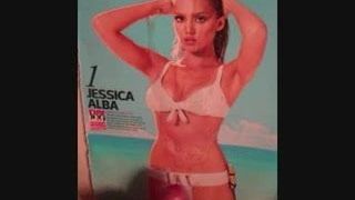 Jessica Alba, omaggio di sborrata