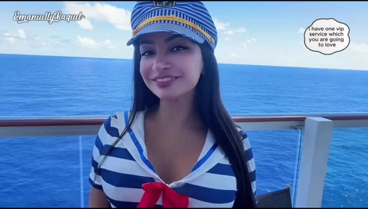 Rol yapma seksi latin denizci emanuelly raquel kruvaziyer kabininde vip muamele yapıyor anal seks