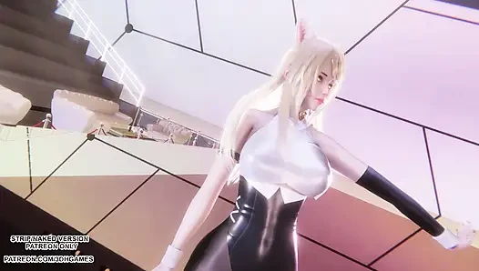 MMD CHUNG HA - STRESS - Tari Liga Legenda Kpop Seksi Ahri - Hentai Tanpa Sensor 4K 60FPS