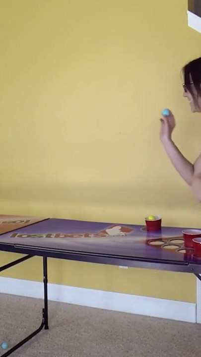 One daring Strip Air Pong move has an opponent's shot go wild | Clip 1