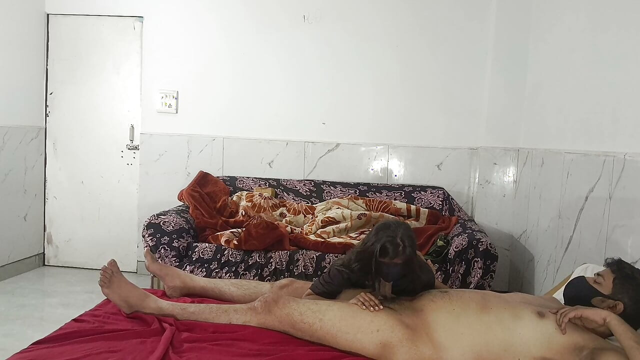Miss Mahi sucked a customer's cock at her massage center and gave him a pussy