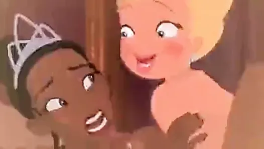 Interracial Lesbian Cartoon