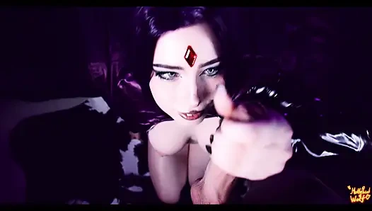 Teen Titans. Raven bekommt cumshot von muschi zum mund - MollyRedWolf