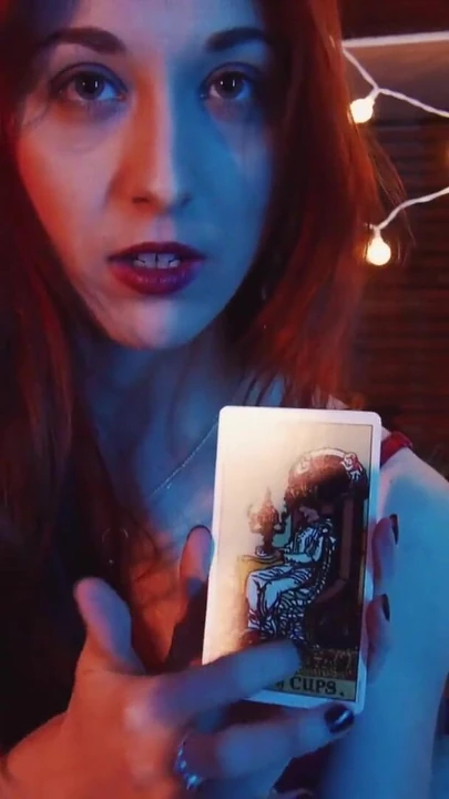 Iconic moment from "ASMR JOI - The Tarot Game."