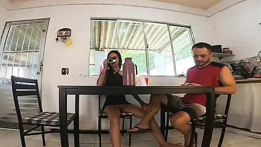I Gave My Friend's Husband a Blowjob and a Blowjob Under the Table on Her Birthday