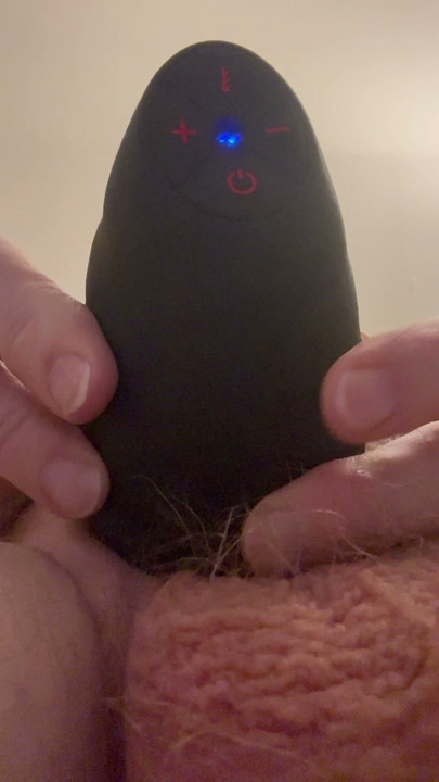 The alarm clock vibrates and buzzes tail out for morning gymnastics