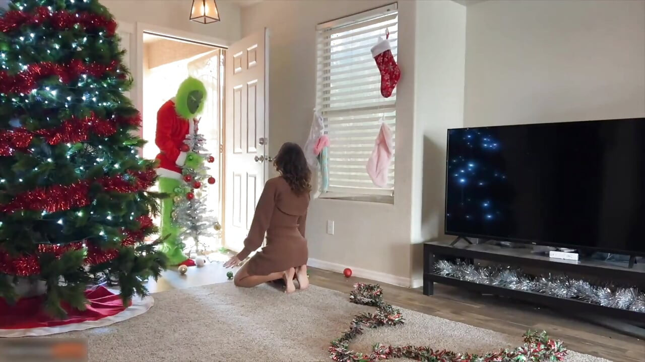 Who-ville Housewife Gets Plowed by the Grinch to Save Christmas