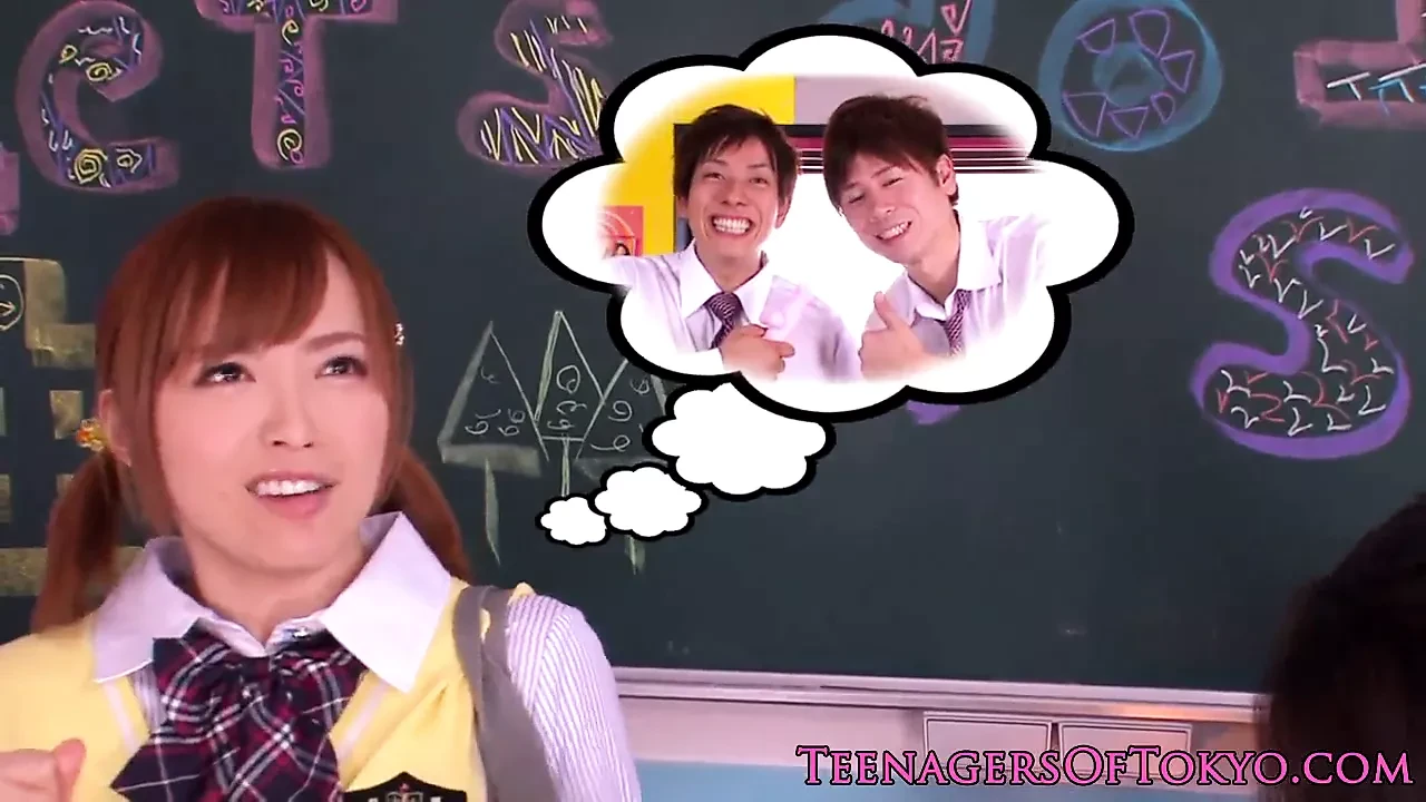 Japanese bukkake teen in class jerking cocks