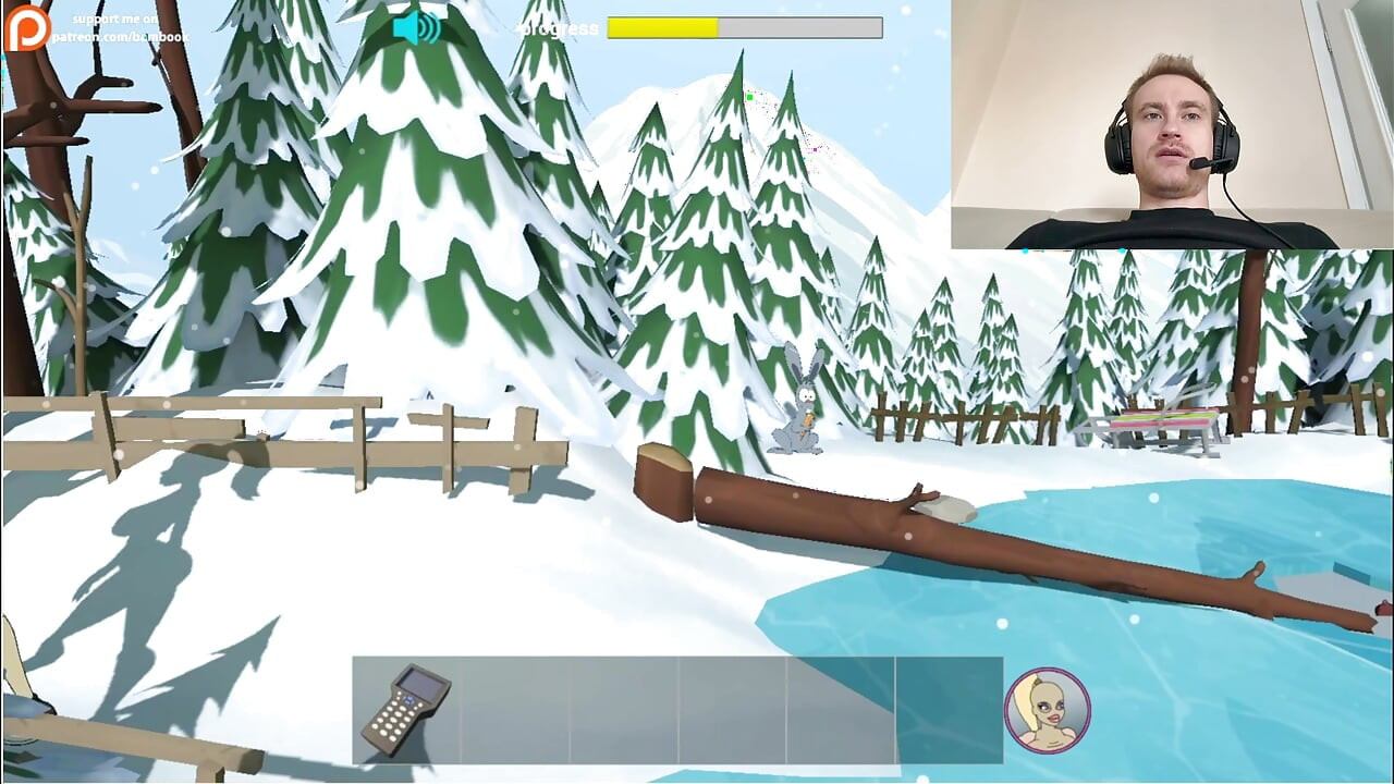 Fuckerman Winter Lovers - Fucked Juicy Woman In Game