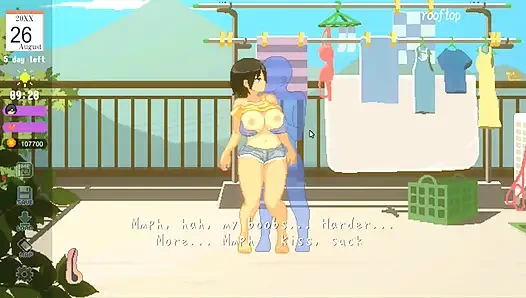 Hentai game - heiße vollbusige frau sex