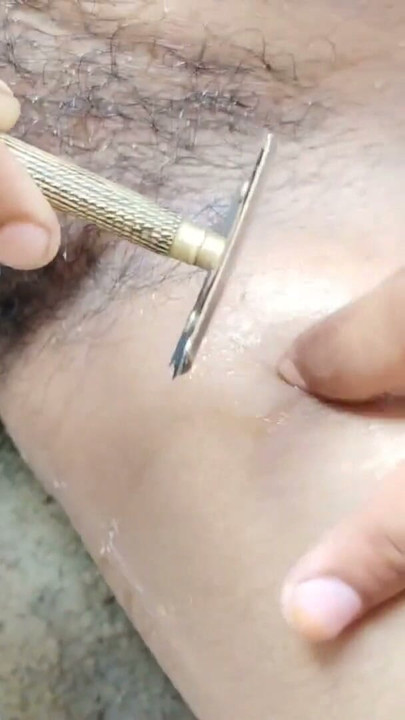 Stepsister was making pussy hair video | Clip 1
