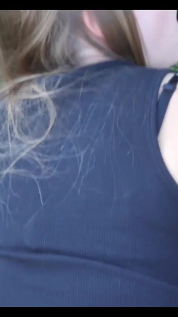 Emotional moment from "Sexy Milla Outdoor Fuck"