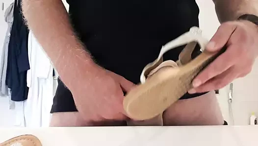 Shoejob ile naylon üzerinde horoz