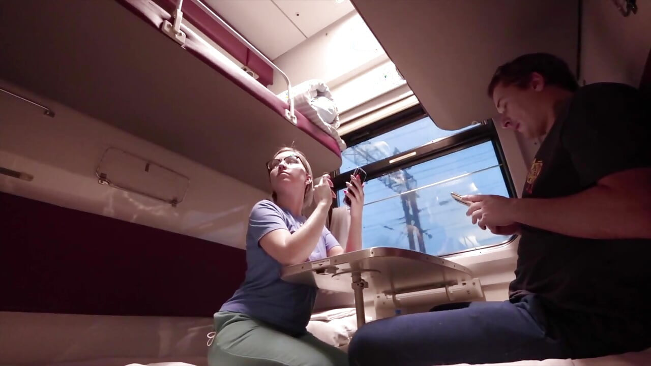 Met a Hot Bitch on the Train and Fucked Her Hard with a Big Cock