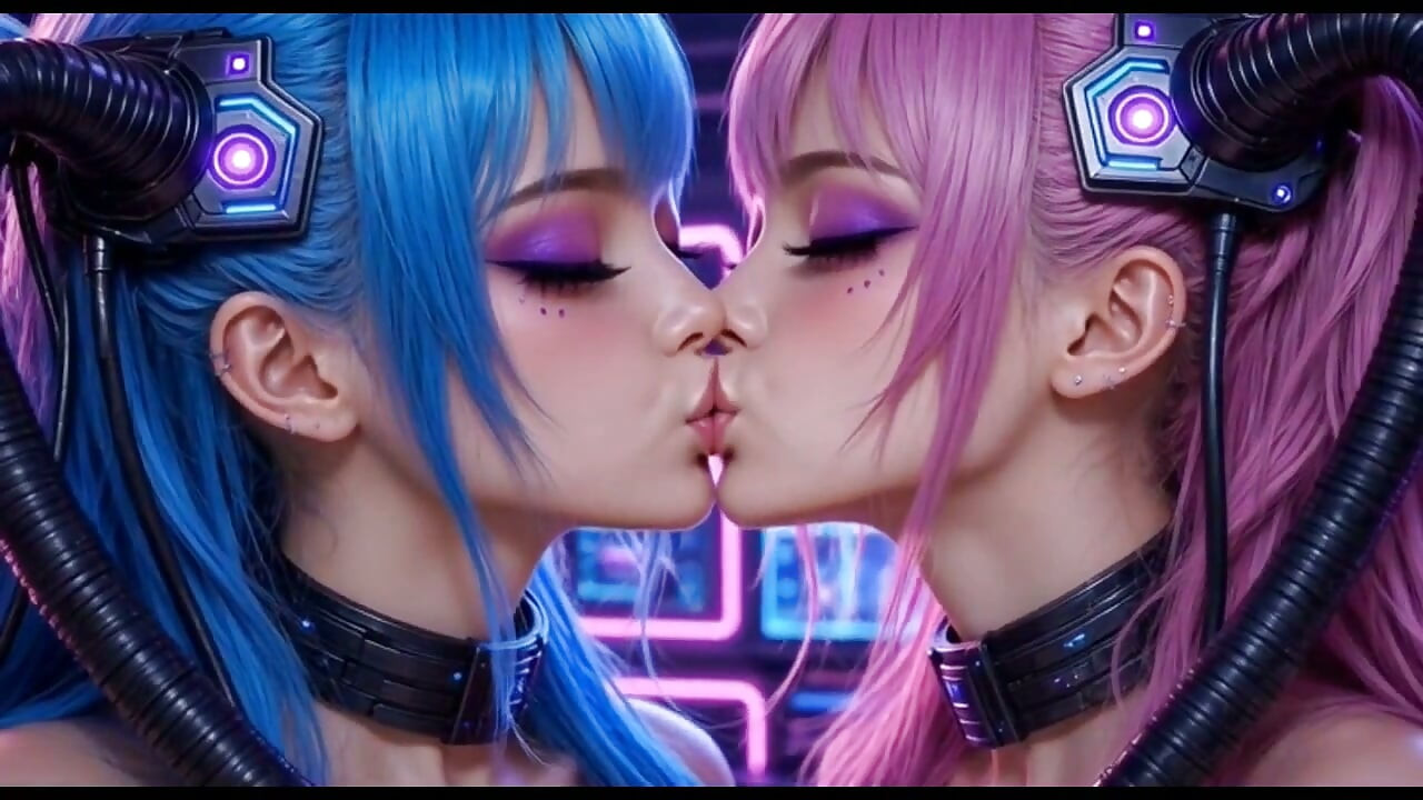 Dua awek cantik melantun buah dada, Ai Animation