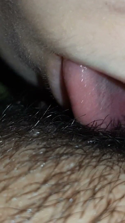 I press her head closer to my hairy pussy with my hand so I can cum harder | Clip 2
