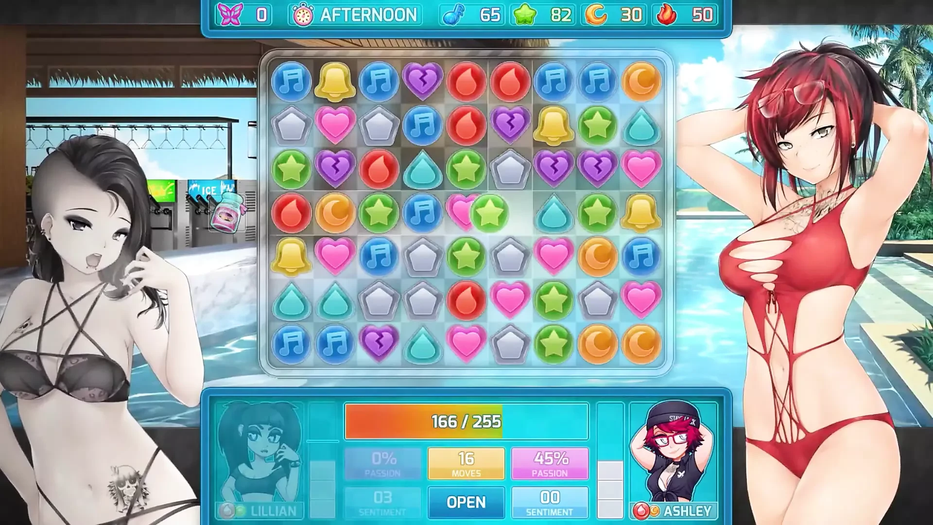 Huniepop 2 - encontro duplo - parte 5 sexy modelo babes por Loveskysan