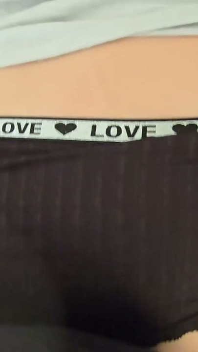 Fucked on waking up and cummed on the underwear | Clip 1