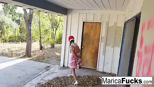 Marica Hase the house jacker gets some BBC from Chris Cock!