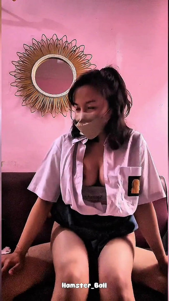Stunning moment from "Fucking High School Student to Orgasm in the Library 18+ Asian"