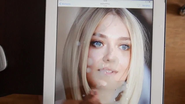 Cum on Dakota Fanning - september 2014