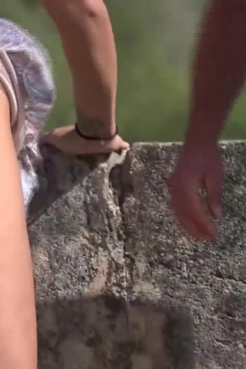 Hot German MILF Squirting on a Firm Dick Outdoors