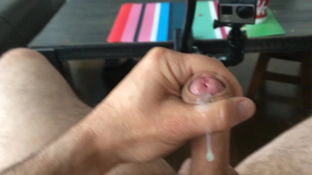 POV Hairy Uncut Big Cumshot