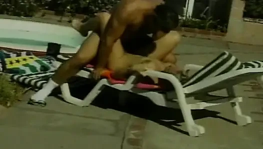 Poolside fuck with stunning blonde pornstar