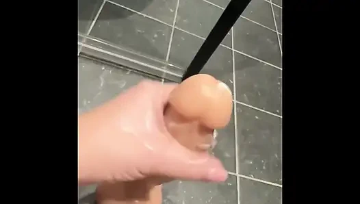 Dildo fuck in shower with biggest squirt