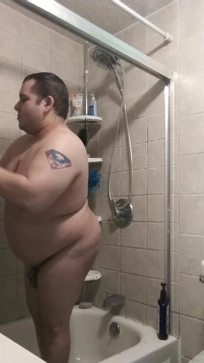 #me taking a shower