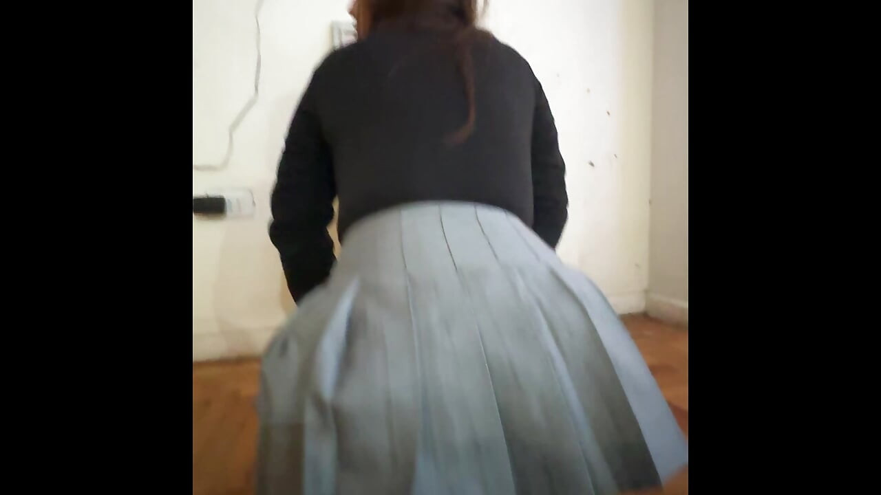 I'm going to fuck you a bitch for going to school with whore panties