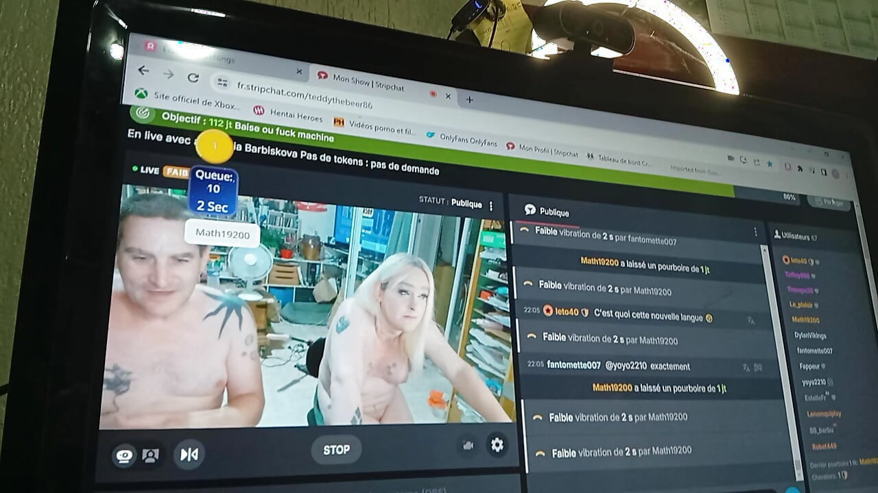 Når damen vibrerer live