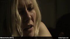 Beroemdheid Kirsten Dunst frontale naaktfilmscènes