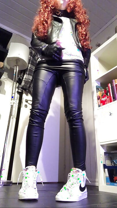Ginger in leather