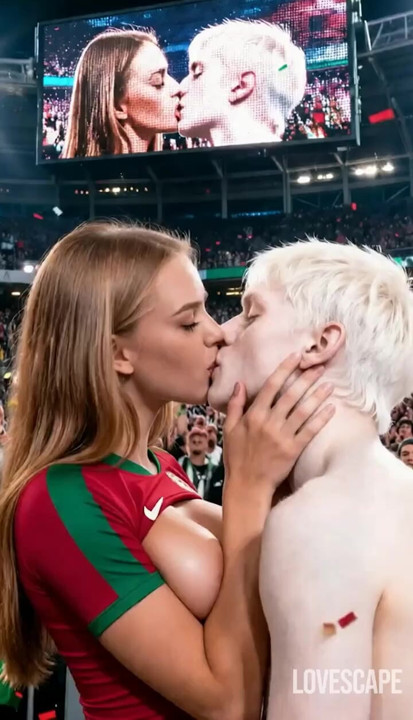 Blonde Portuguese Girl Live Streamed Stadium Fuck (AI)