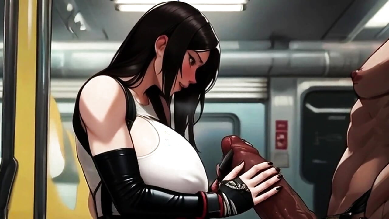 Tifa's Titties Demand Attention On The Midgar Train