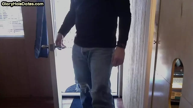 Moustache mature gay sucks gloryhole rod till cum in mouth
