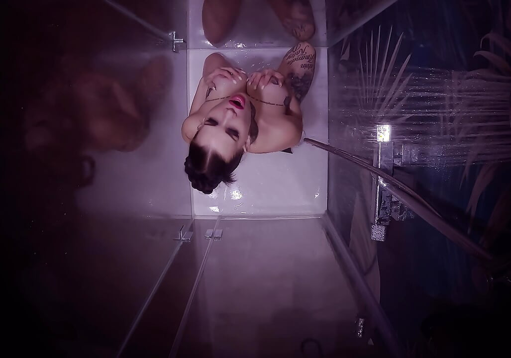 The plumber secretly installed a camera in the shower