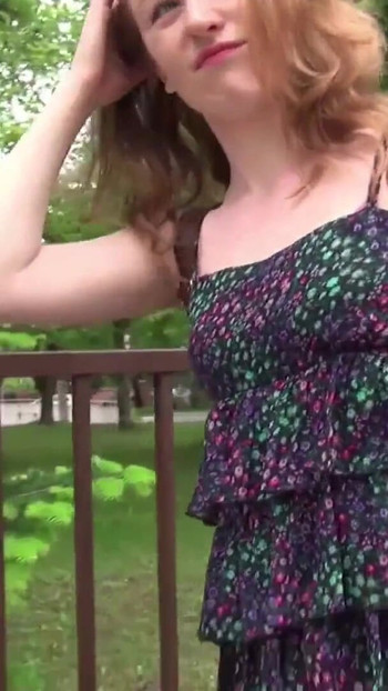 Captivating moment from "GERMAN SCOUT - SKINNY REDHEAD TEEN EMMA ANAL SEX AT CASTING"