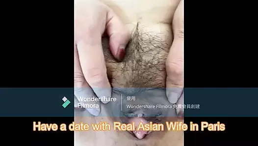 Real asian wife in Paris