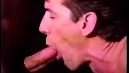 A sexy blonde and two dudes all take turns sucking and fucking each other