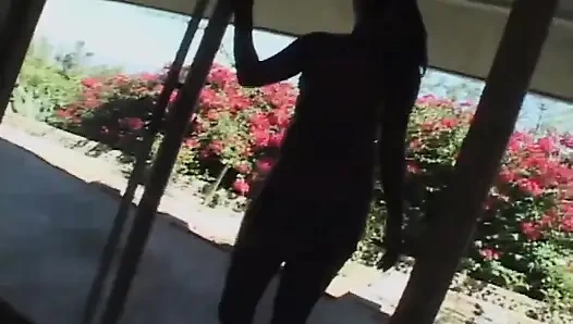 Schwarzer schwanz lutscht muschi, fickt, masturbiert