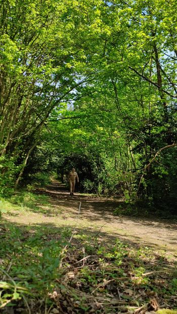 Maidstonenakedman går naken i Bluebell Hill woods del 2