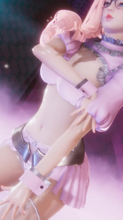Powerful moment from "MMD Purple Kiss - Nerdy Seraphine Sexy Kpop Dance League of Legends Hentai"