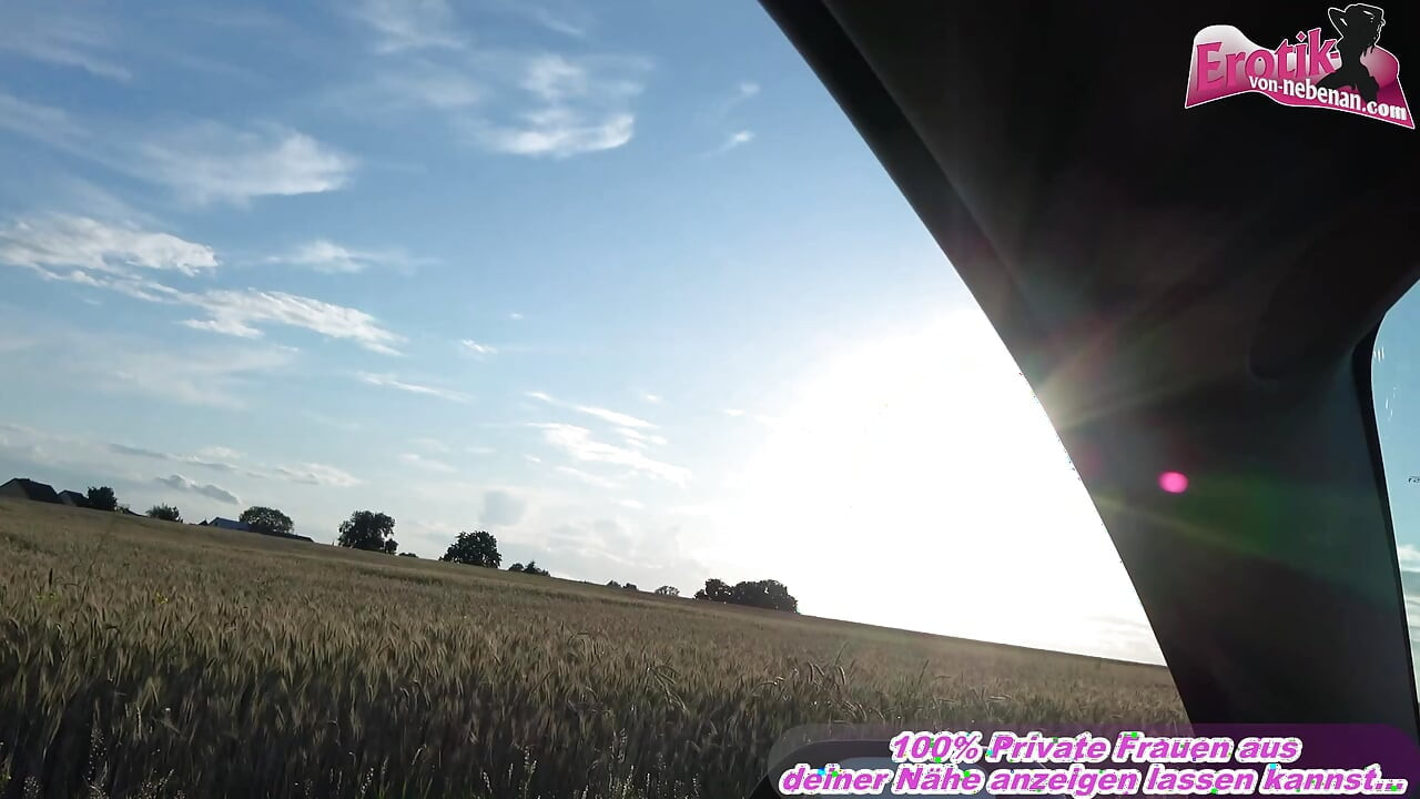 Blowjob in taxi with a German amateur teen