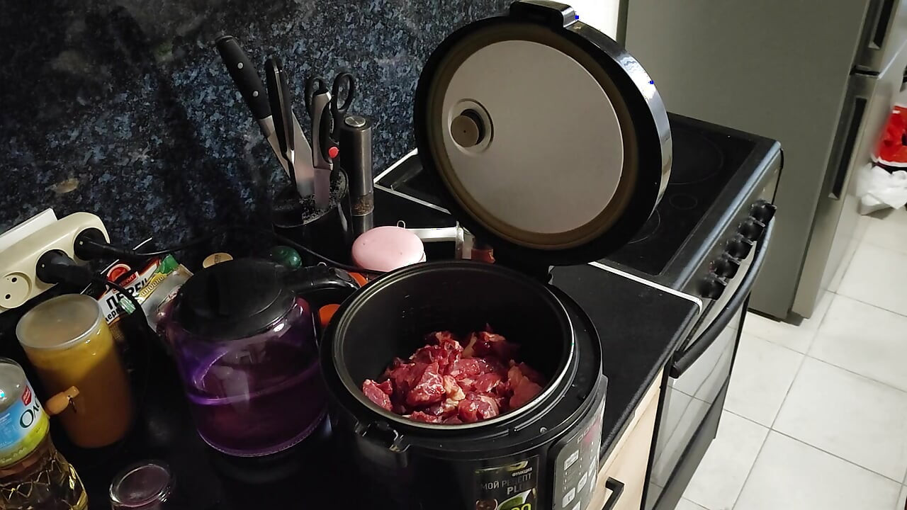 Pilaf from young calf in a multicooker